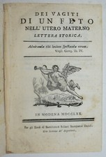 VAGITI DI UN FETO - ediz. 1770