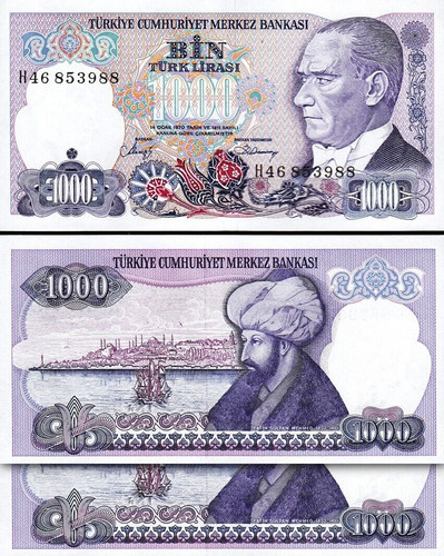 Turchia 1000 lire 1970 - , (1986)