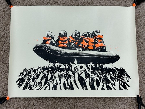 Banksy migrant boat - banksy,