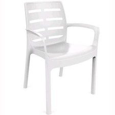 SEDIA in RESINA CON BRACCIOLI