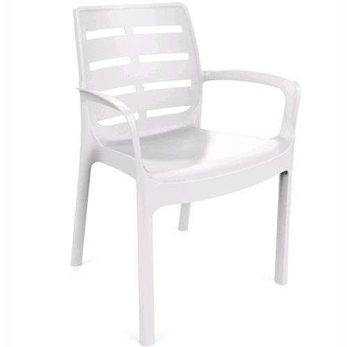 Sedia resina con - in, braccioli