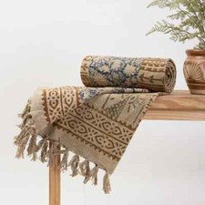 Coperte in cotone blocco a