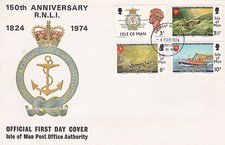 * REALE ISTITUZIONE NAZIONALE SCIALUPPA DI SALVATAGGIO - 150° Anniversario 1974 FDC