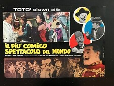Lotto 10 fotobuste locandine film Toto' clown Il più comico spettacolo del mondo