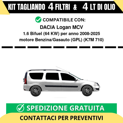 Tagliando per dacia logan mcv - logan,