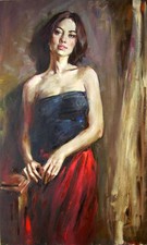 Ottimo quadro olio ritratto