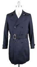 Cappotto Kiton Blu Navy Puro -