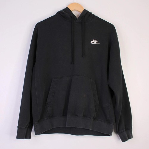 Nike felpa nera con cappuccio - nike,