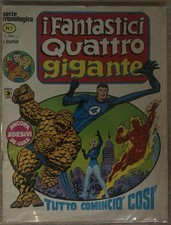 I FANTASTICI QUATTRO GIGANTE N° 1 ORIGINALE Senza Adesivi