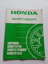 Honda CBX 400 - CBX 550 F II VARIANTI 1982 manuale officina ITALIANO originale