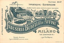 Biglietto Pubblicitario - Industria Budella ed Affini - Milano