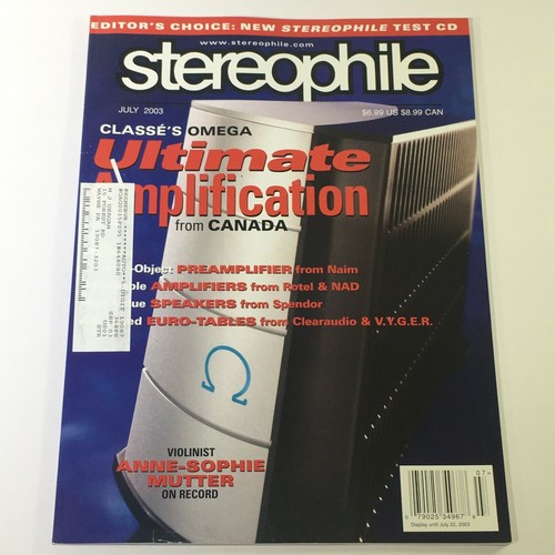 Stereophile magazine july - stereophile, 2003