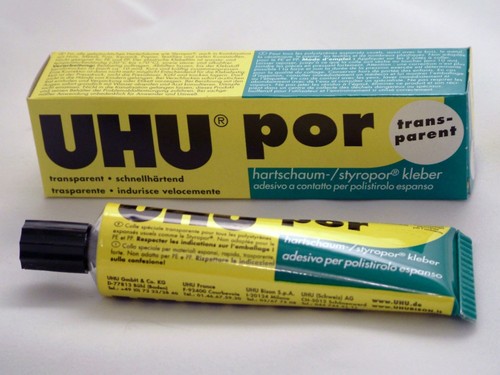 Uhu por depron - uhu, colla