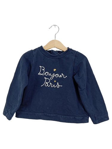 Felpa bambina jacadi bonjour - felpa,