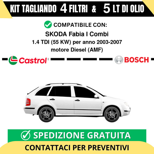 Tagliando per skoda fabia - per,