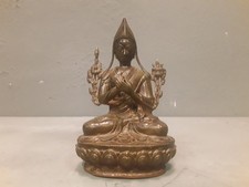 Vecchia Statua Di Buddha Nepalese In Bronzo