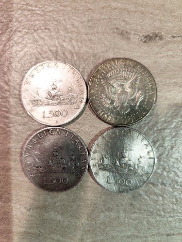 Moneta 500 lire argento - moneta,