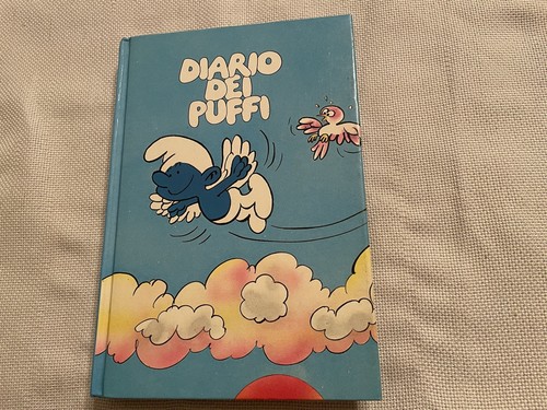 Diario vintage puffi 1976 - diario,