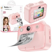 Hoco DV204 Fotocamera Bambini Stampante Selfie 48MP Full HD Display 2.4 IPS Rosa