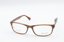 Montatura per occhiali da vista uomo rettangolare Laguna LUR7006 C4 marrone a righe 52-18-138 A253