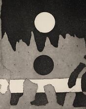 Enrico della Torre PLENILUNIO 50x35 incision  mastroianni arman schifano dorazio