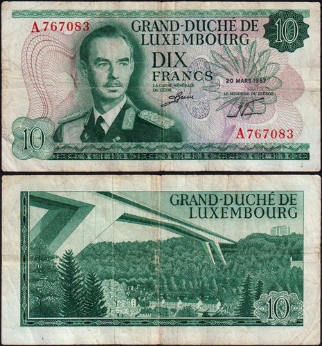 Lussemburgo francs 1967 - francs,