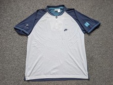 Maglia Nike Vintage Uomo Extra Large Bianca Agassi Challenge Court Tennis 90 Zip