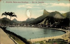 Cartolina Botafogo Rio de Janeiro Brasile, Avenida Beira-mar-Botafogo,... - 4931984