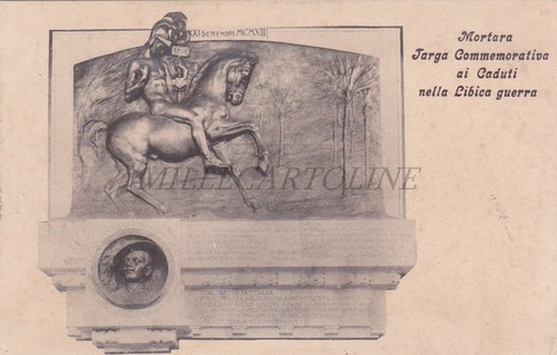 Mortara targa commemorativa - mortara,