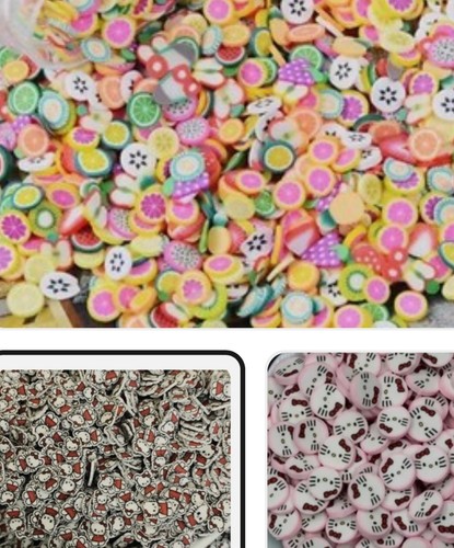 Cartoon polimero argilla nail