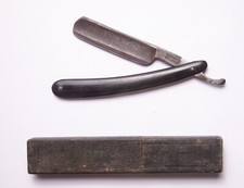 RASOIO A MANO LIBERA VINTAGE CON CUSTODIA - BUONE CONDIZIONI PATINA D'EPOCA