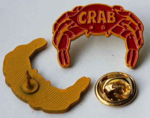 Crab records pin - crab, (mba