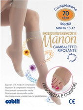 GAMBALETTO RIPOSANTE CABIFI MANON 70 DENARI CALZE ELASTICHE PUNTA APERTA