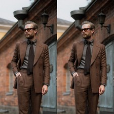 Blazer smoking uomo marrone