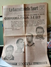 ITALIA GERMANIA 1936  ( SOLO 1° PAGINA ) , GIORNALE DEL 1936