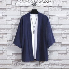 Uomo Kimono Cappotto Giacca