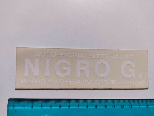Adesivo autofficina nigro - nigro, g