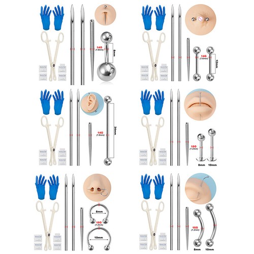 Kit piercing corpo - kit,