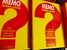 MEMO Memoria e Metodo Corso di memorizzazione, apprendimento Fabbri Editori 1990