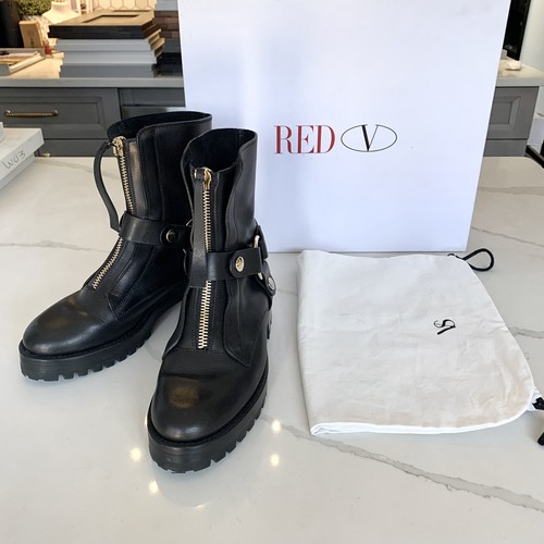 Stivali combattimento rosso - da,