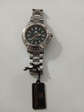 Orologio da Polso Uomo Volkswagen in Acciaio Quadrante Nero VIntage