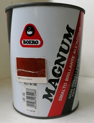 Smalto acqua rosso mattone - smalto,