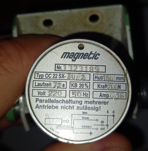 Stellmotor magnetic 220volt - stellmotor,