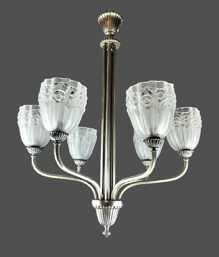 Lampadario art decò basso - decò, 26"