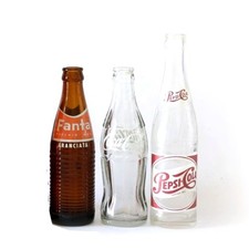 Lotto BOTTIGLIE Bottiglia VINTAGE Fanta COCA COLA Pepsi ANNI 50 60 70 Collezione