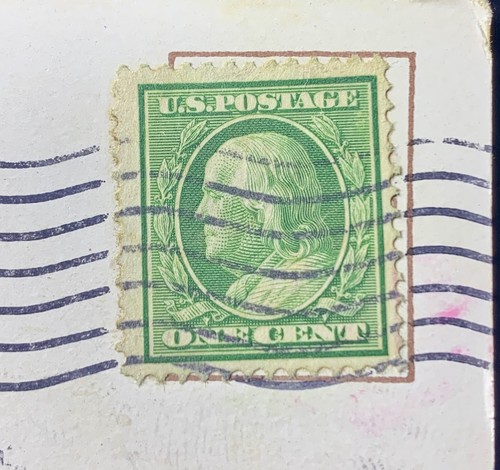 Francobollo ben franklin verde - franklin,