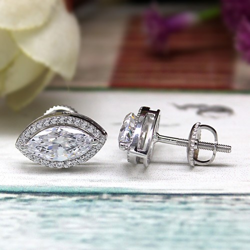 Orecchini sposa argento - orecchini,