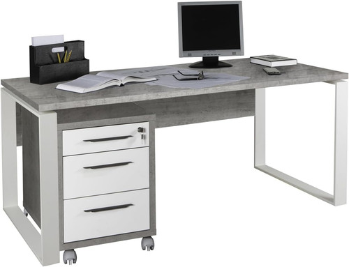 Scrivania cassettiera con - e,