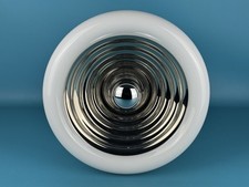 Vintage Lampada Da Parete In Vetro E Metallo Applique Design Space Age 1960