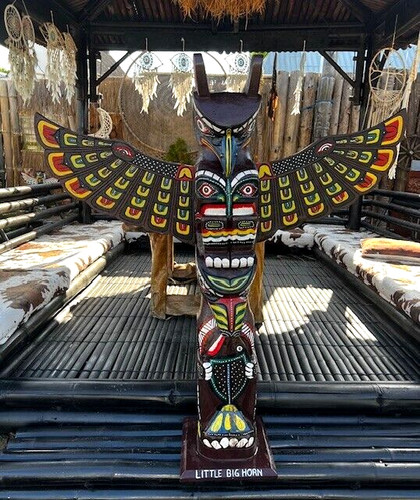 Totem indiano legno 25 - legno, 1,25